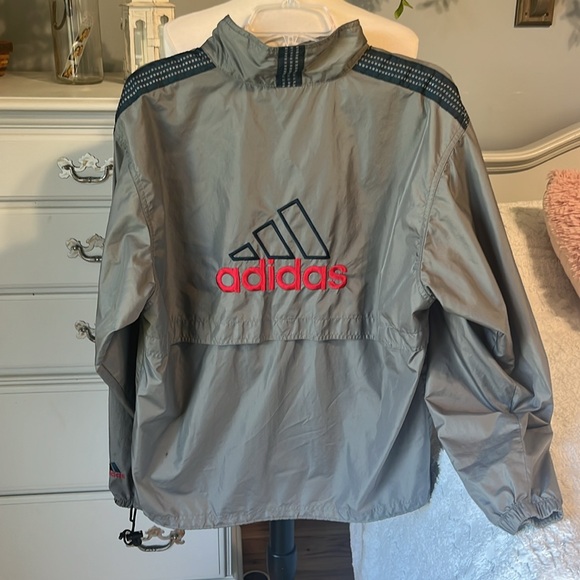 Adidas Gray Windbreaker Pullover - Picture 6 of 9